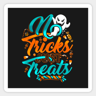 No Tricks Just Treats Halloween Magnet